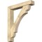 Ekena Millwork Olympic Block Rough Sawn Bracket w/ Offset Brace, Douglas Fir, 6"W x 34"D x 40"H BKT0604X34X40OLY05RDF - alternate 1
